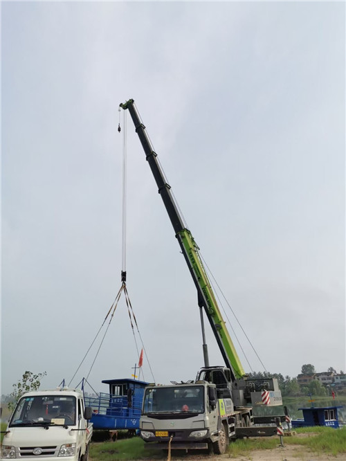 宜君县桥梁建设吊装案例